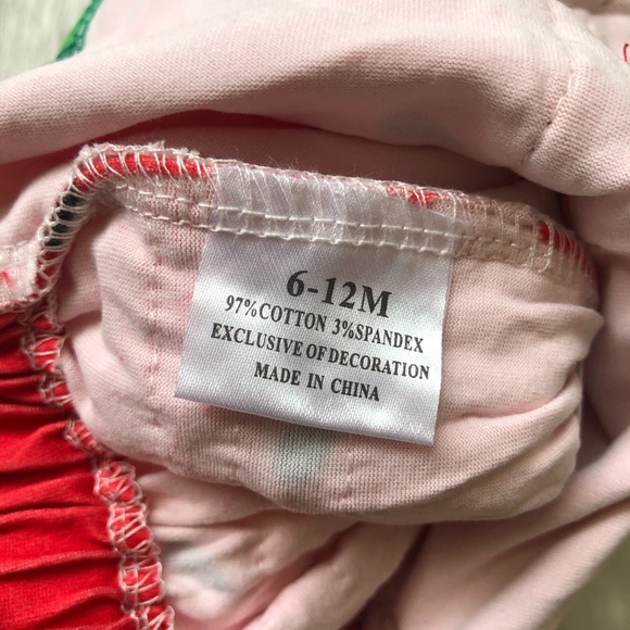 Baby Girl Boutique Watermelon Romper - Picture 3 of 3
